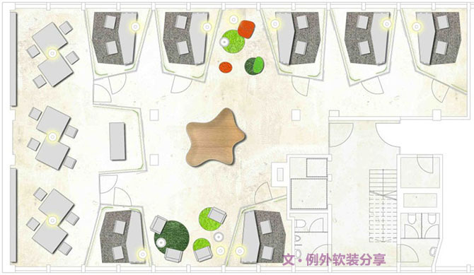 蘇黎世創(chuàng)意設(shè)計(jì)辦公室，工作再忙也來(lái)勁-別墅設(shè)計(jì)_軟裝設(shè)計(jì)_室內(nèi)設(shè)計(jì)_豪宅設(shè)計(jì)-深圳例外軟裝設(shè)計(jì)公司