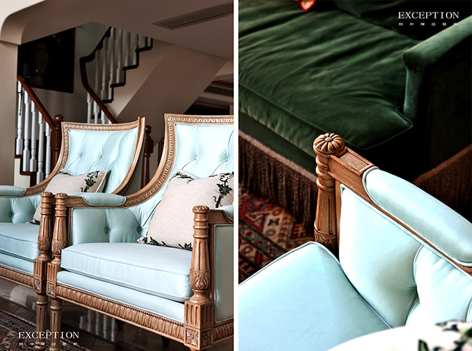 “十雅”魅力綻放，你們注意到女神手上的藍色錦魚了嗎？-別墅設計,軟裝設計,室內(nèi)設計,豪宅設計,深圳例外軟裝設計公司