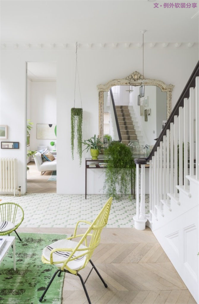 室內(nèi)設計中純白與嫩綠的那些事兒-別墅設計,軟裝設計,室內(nèi)設計,豪宅設計,深圳例外軟裝設計公司