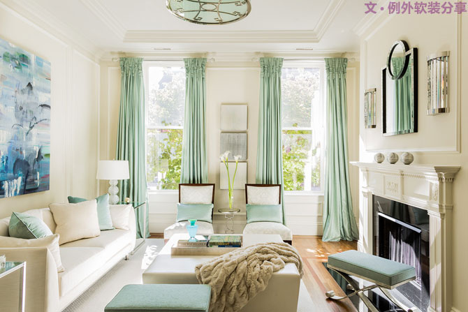 適合熾熱盛夏的室內(nèi)設(shè)計配色，非“她”莫屬！-別墅設(shè)計,軟裝設(shè)計,室內(nèi)設(shè)計,豪宅設(shè)計,深圳例外軟裝設(shè)計公司