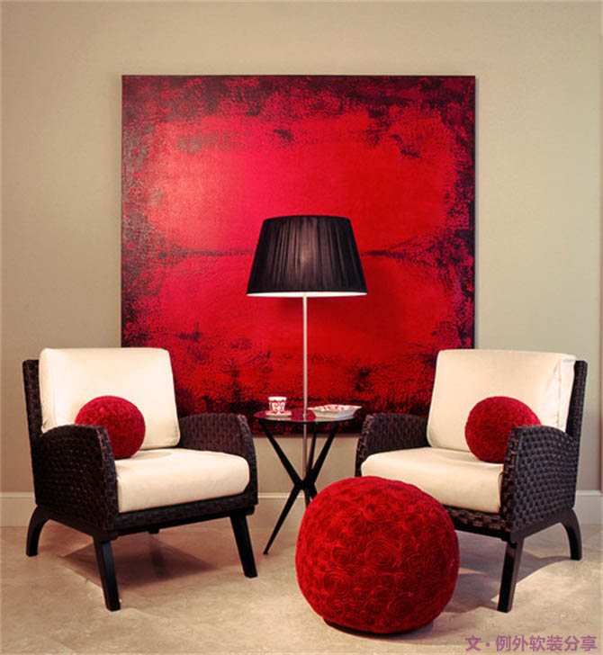 看國外室內(nèi)設(shè)計(jì)師如何玩轉(zhuǎn)中國紅！-別墅設(shè)計(jì),軟裝設(shè)計(jì),室內(nèi)設(shè)計(jì),豪宅設(shè)計(jì),深圳例外軟裝設(shè)計(jì)公司