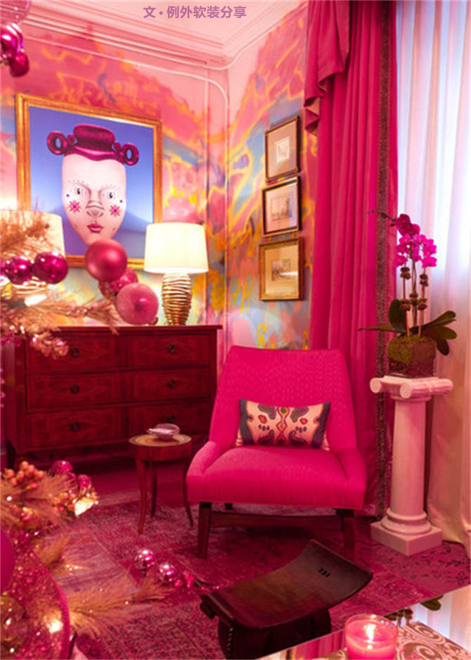 室內(nèi)設(shè)計師大膽用色裝飾房間！-別墅設(shè)計,軟裝設(shè)計,室內(nèi)設(shè)計,豪宅設(shè)計,深圳例外軟裝設(shè)計公司