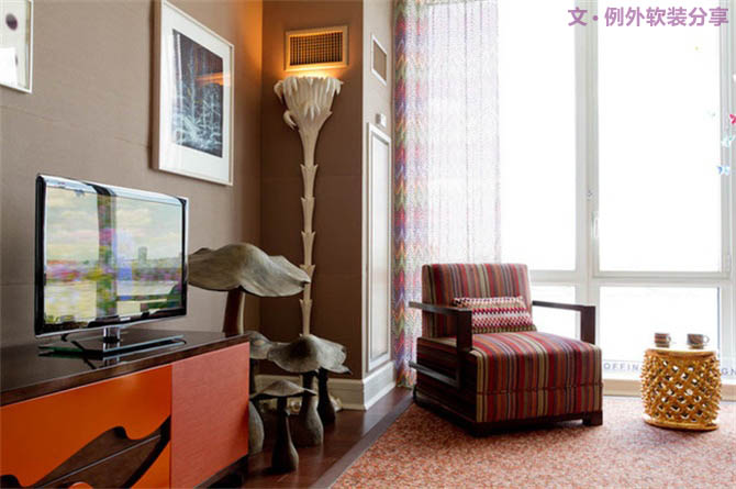 曼哈頓色彩迷人的公寓設(shè)計-別墅設(shè)計,軟裝設(shè)計,室內(nèi)設(shè)計,豪宅設(shè)計,深圳例外軟裝設(shè)計公司