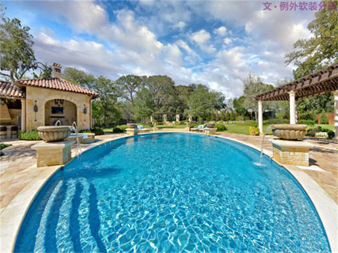 家居豪宅，就該有個(gè)私家泳池-別墅設(shè)計(jì),軟裝設(shè)計(jì),室內(nèi)設(shè)計(jì),豪宅設(shè)計(jì),深圳例外軟裝設(shè)計(jì)公司