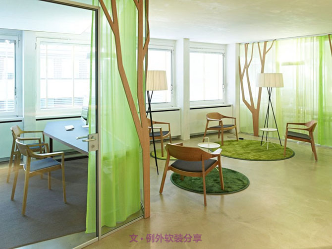 蘇黎世創(chuàng)意設(shè)計(jì)辦公室，工作再忙也來(lái)勁-別墅設(shè)計(jì)_軟裝設(shè)計(jì)_室內(nèi)設(shè)計(jì)_豪宅設(shè)計(jì)-深圳例外軟裝設(shè)計(jì)公司