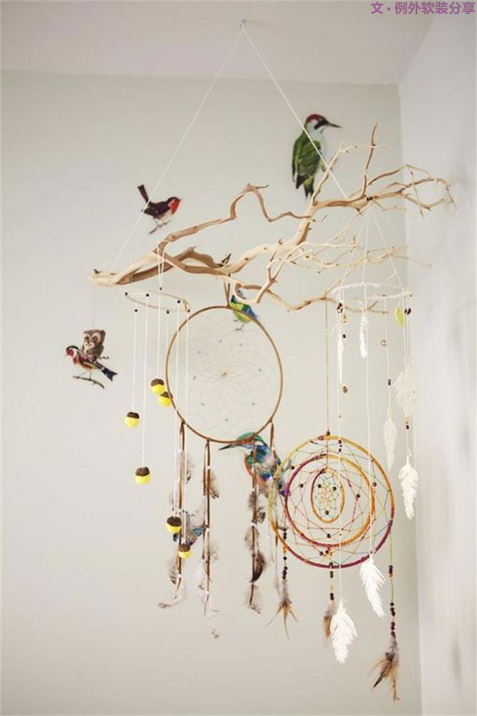 從沒(méi)見(jiàn)過(guò)這樣的捕夢(mèng)網(wǎng)，掛起來(lái)的安眠藝術(shù)！-別墅設(shè)計(jì),軟裝設(shè)計(jì),室內(nèi)設(shè)計(jì),豪宅設(shè)計(jì),深圳例外軟裝設(shè)計(jì)公司
